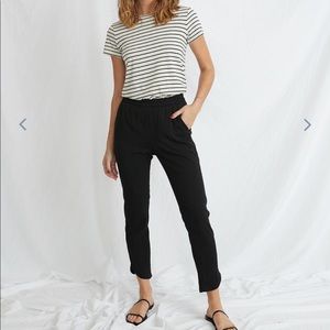 Marine layer Allison pant medium black new